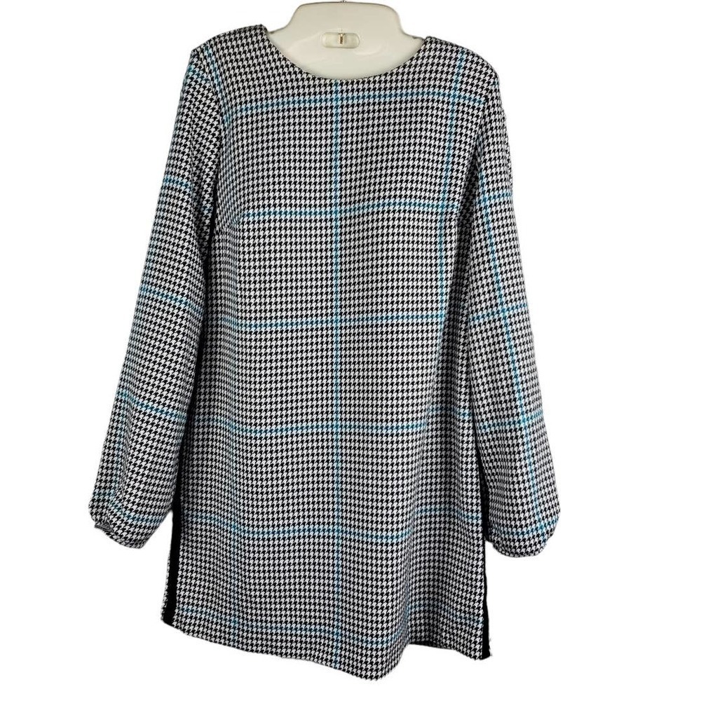 Zara Trafaluc Collection Houndstooth Checkered Long Sleeves Retro Size Medium